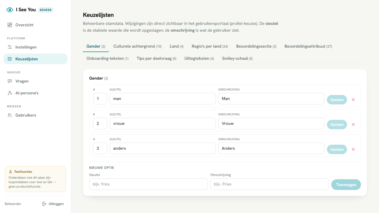 Beheerbare onboarding-teksten en tips per deelvraag