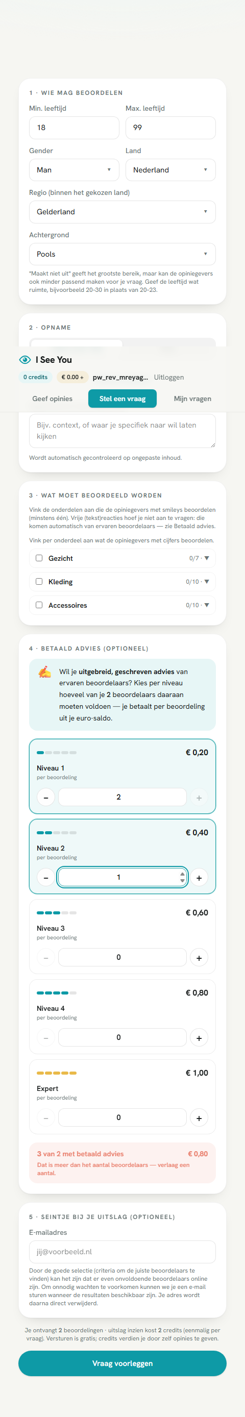 Seintje bij je uitslag met de aangepaste uitlegtekst